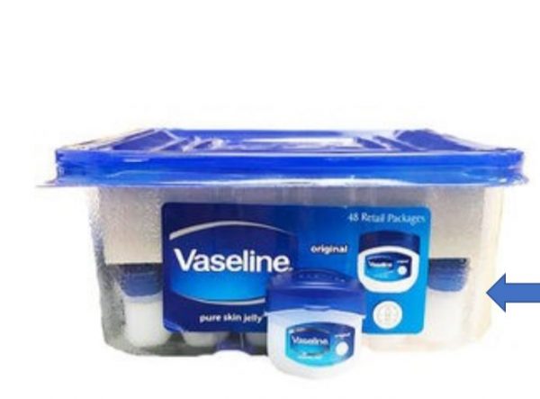 Mini Vaseline Petroleum Jelly Countertop Display